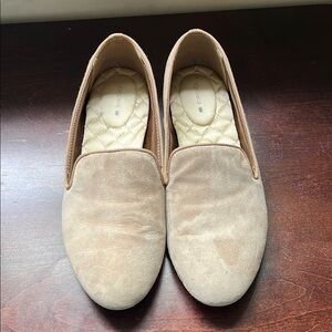 Birdies tan suede loafers